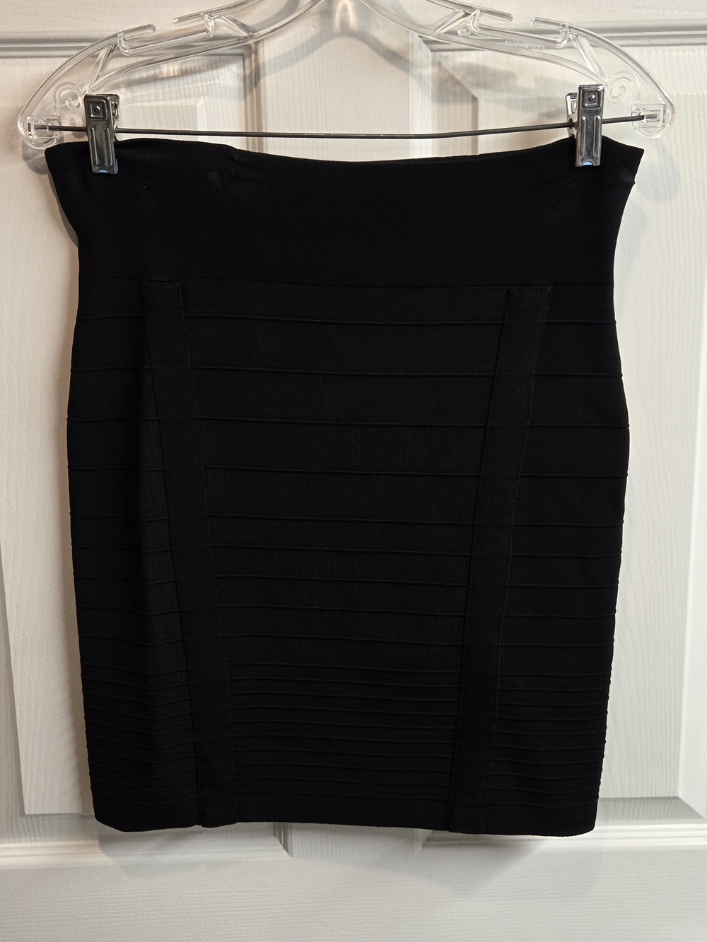 Rock & Republic Black Bandage Mini Skirt